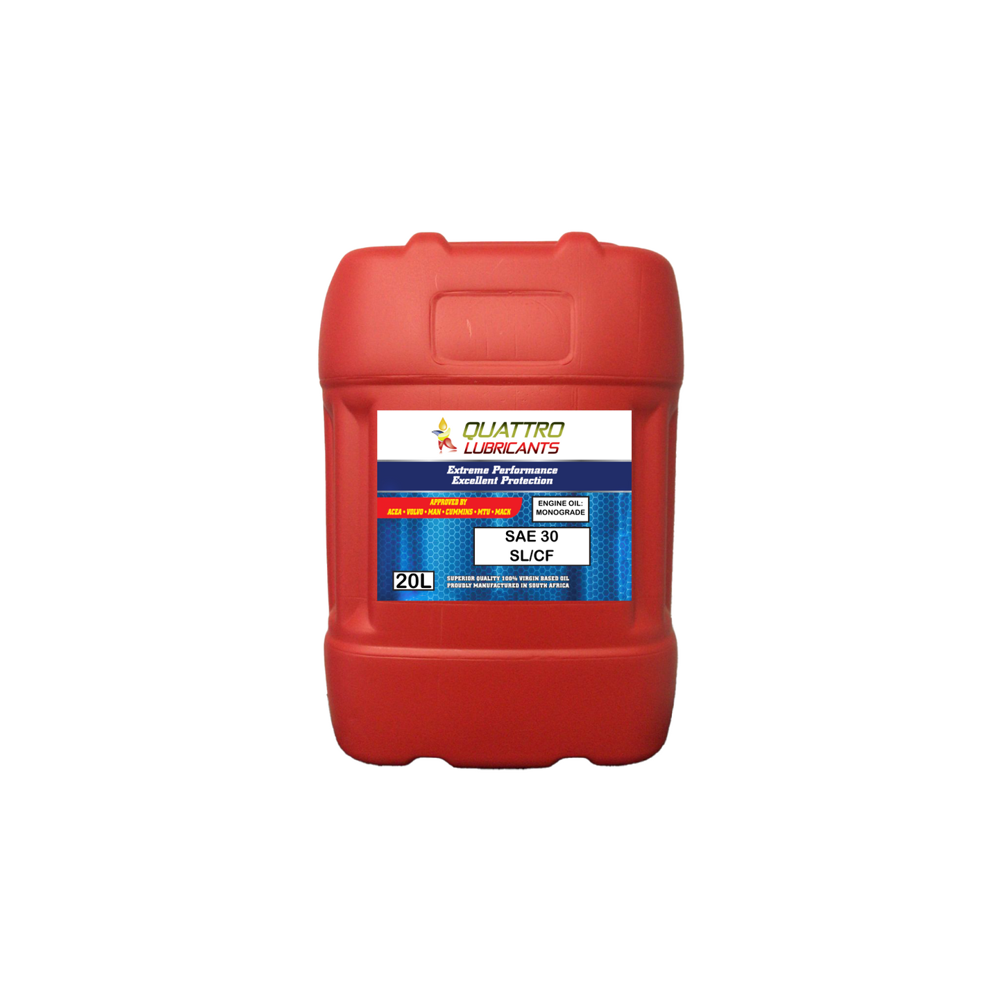 SAE 30 SL/CF Monograde oil for Petrol or Diesel engines
